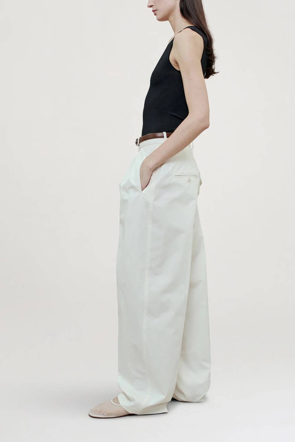 Kallmeyer - Joel Pleated Starched Poplin Trouser