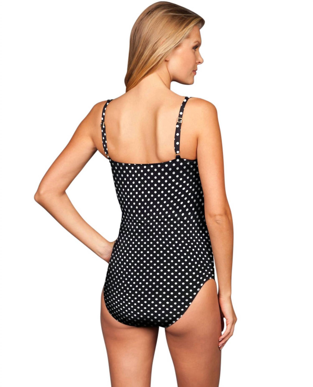 Kallure - Twist Front Underwire One Piece Swimsuit