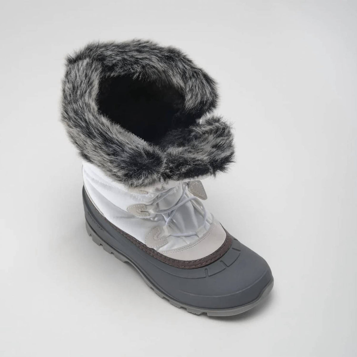 Kamik - Women's Momentum3 Pull On Rounded Toe Waterproof Fur Trim Ankle Snow Boots