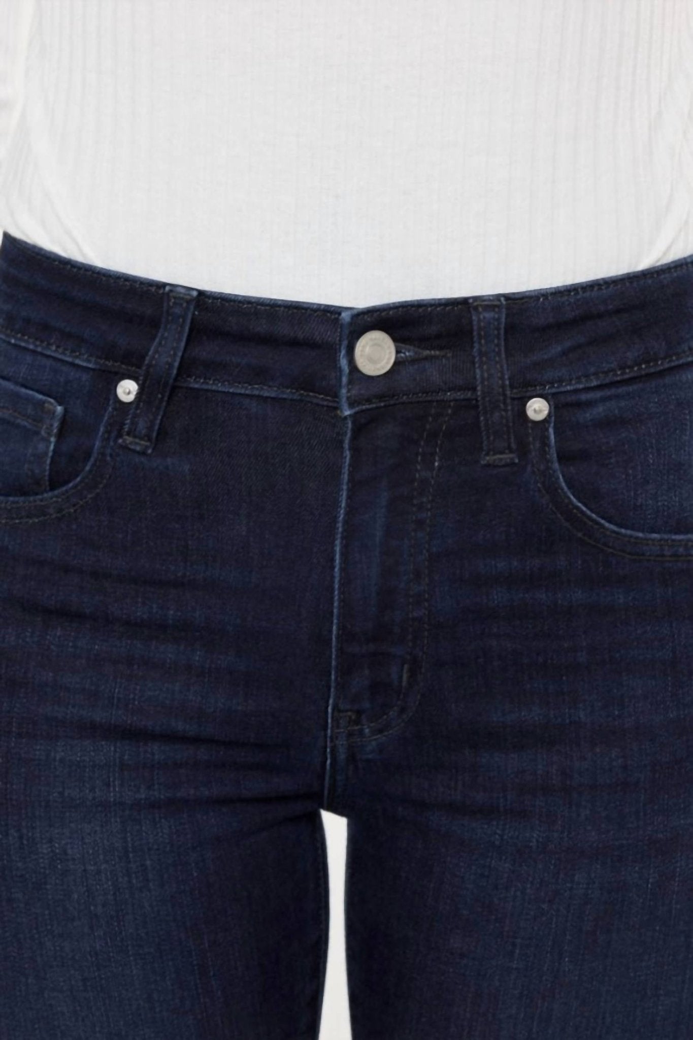 Kancan - Alameda Super Dark Ankle Skinny Jeans - blue - clothing - cotton - blend