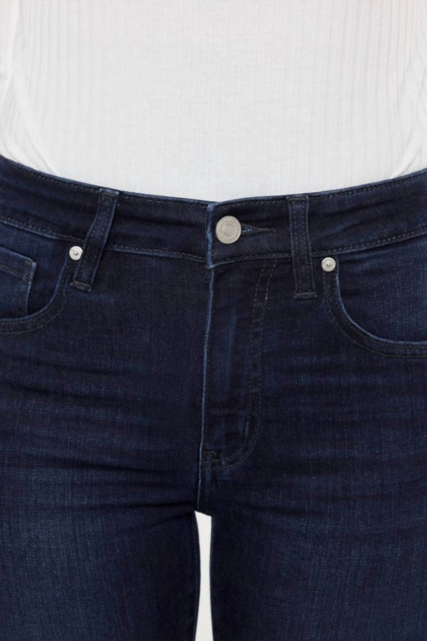 Kancan - Alameda Super Dark Ankle Skinny Jeans - blue - clothing - cotton - blend