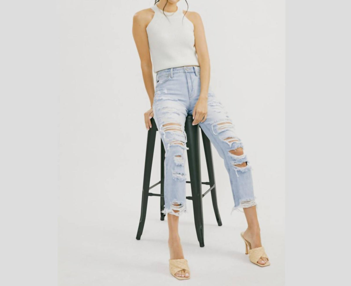 Kancan - Bold And Beautiful Distressed High Rise Jeans