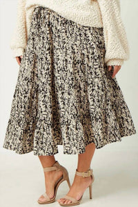 Kancan - Botanical Beauty Midi Skirt - Plus