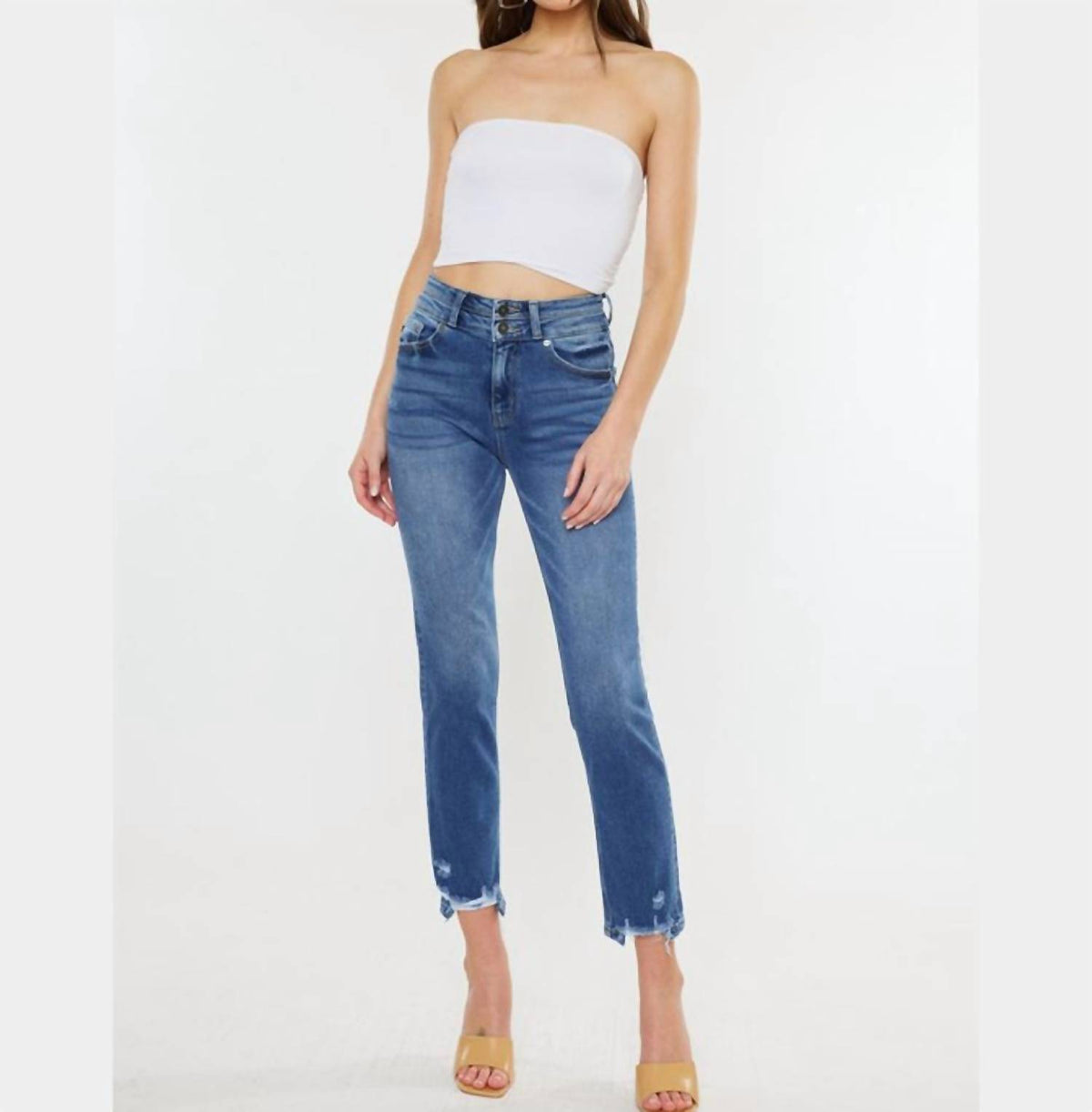 Kancan - Cadence Ultra High Rise Slim Straight Jeans