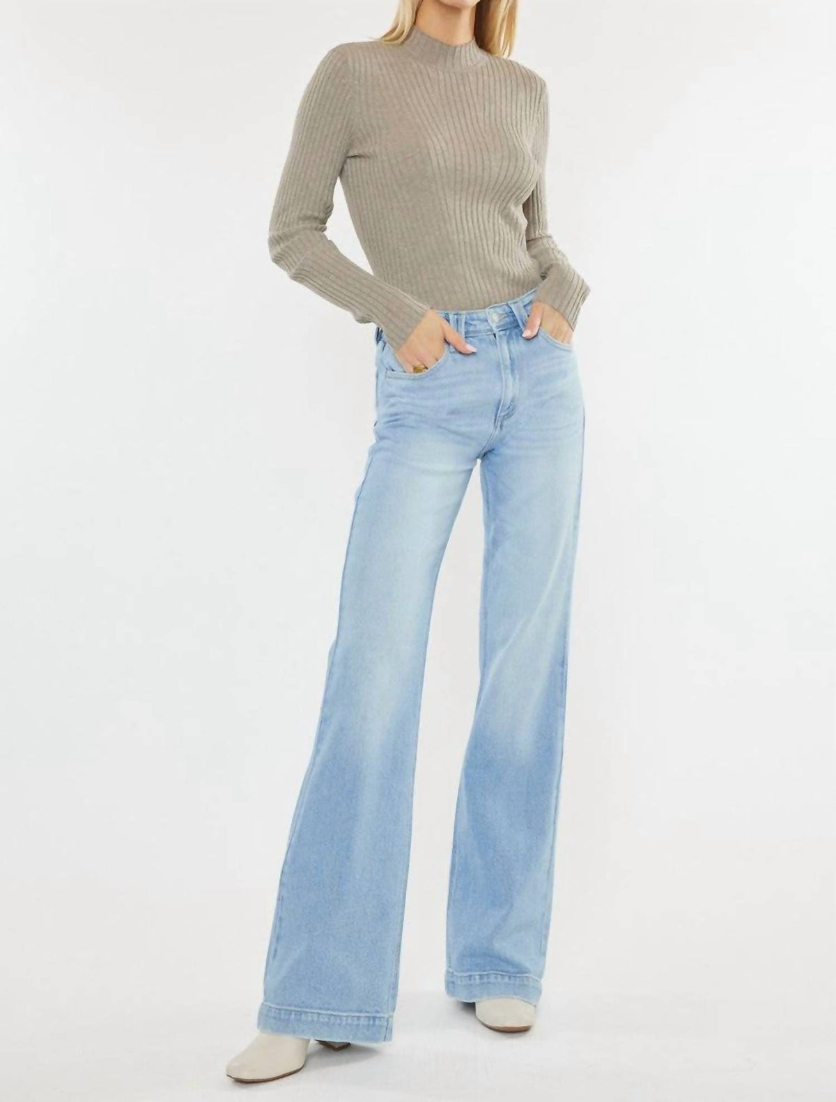 Kancan - Courtni Light Denim Bootcut Jeans