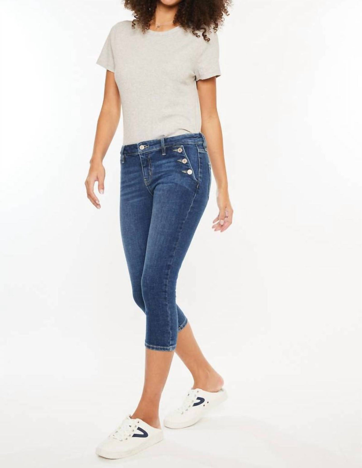 Kancan - Crop Capri Jeans