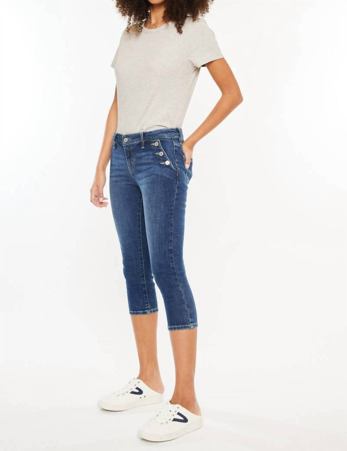 Kancan - Crop Capri Jeans