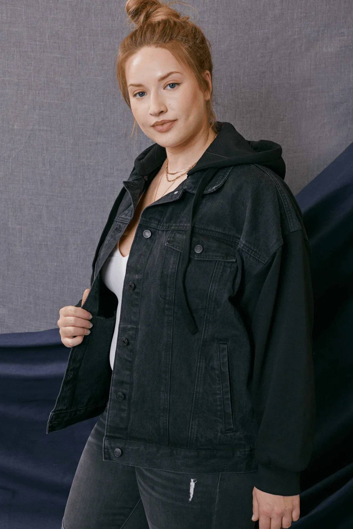Kancan - Denim Hoodie Jacket