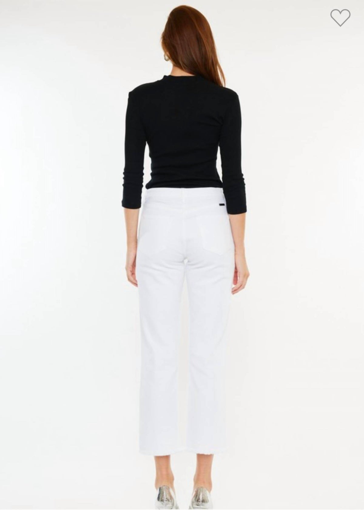 Kancan - High Rise Cropped Straight Leg Jeans