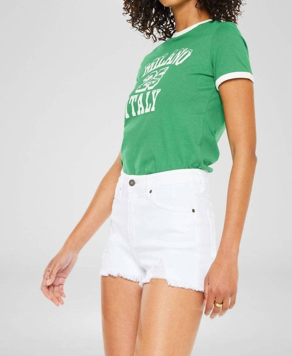 Kancan - High Rise Jean Shorts