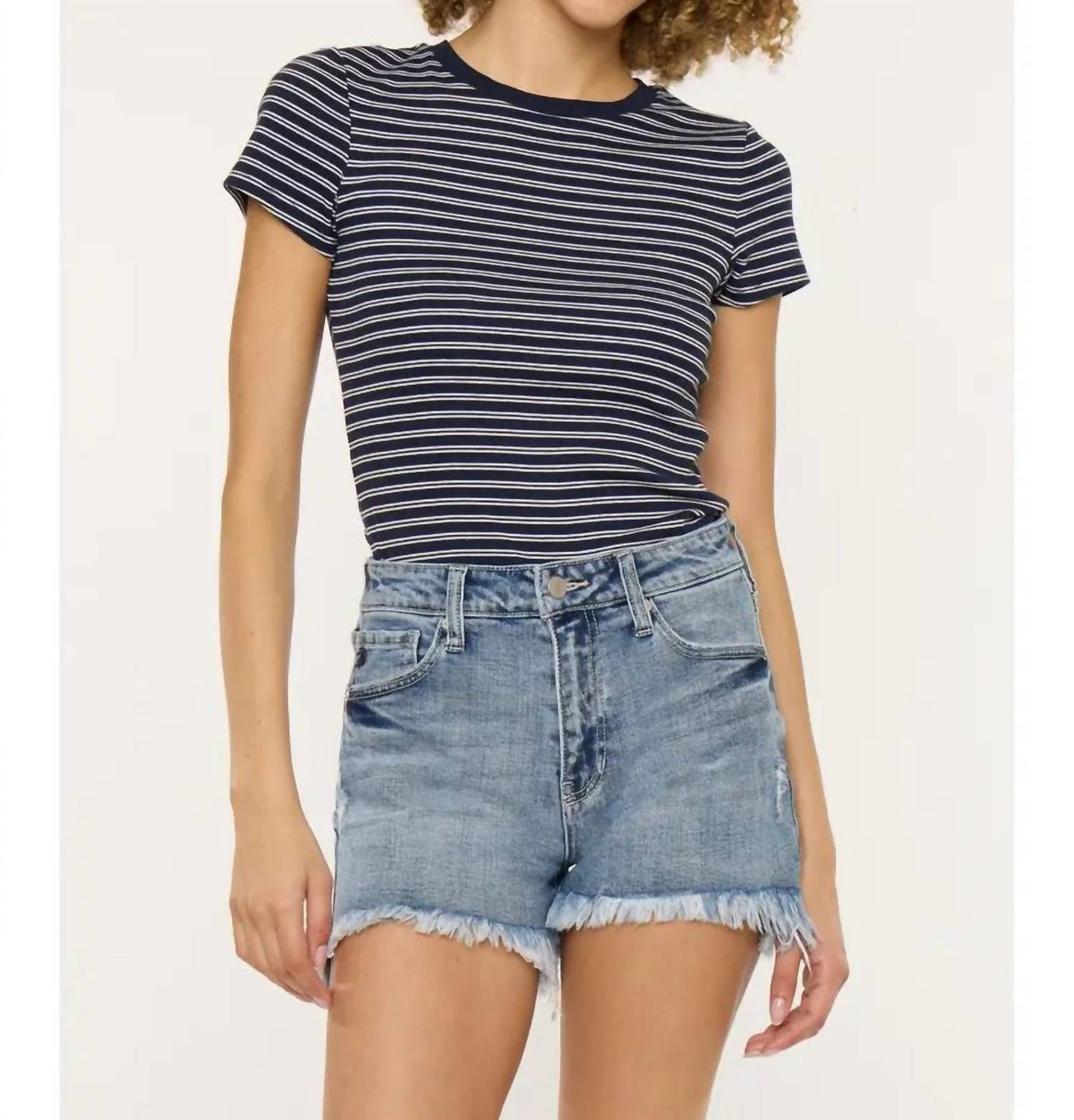 Kancan - High Rise Mom Short