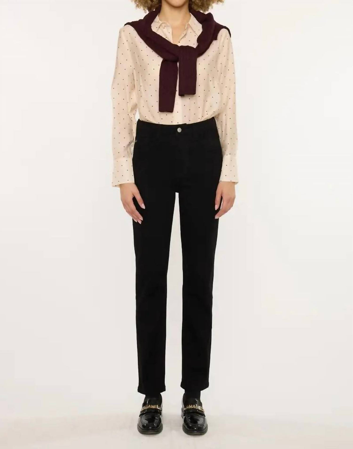 Kancan - High Rise Slim Straight Jean