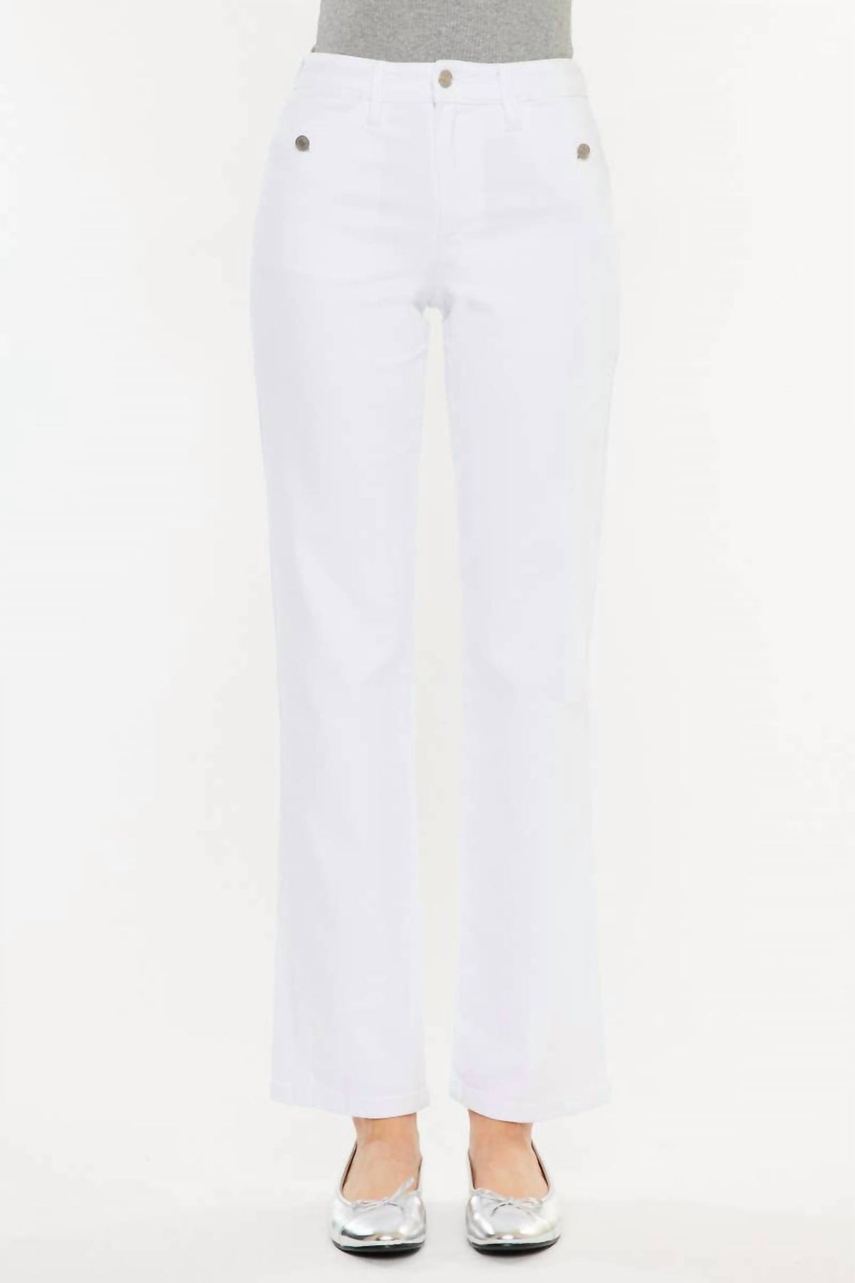 Kancan - High Rise Straight Jeans