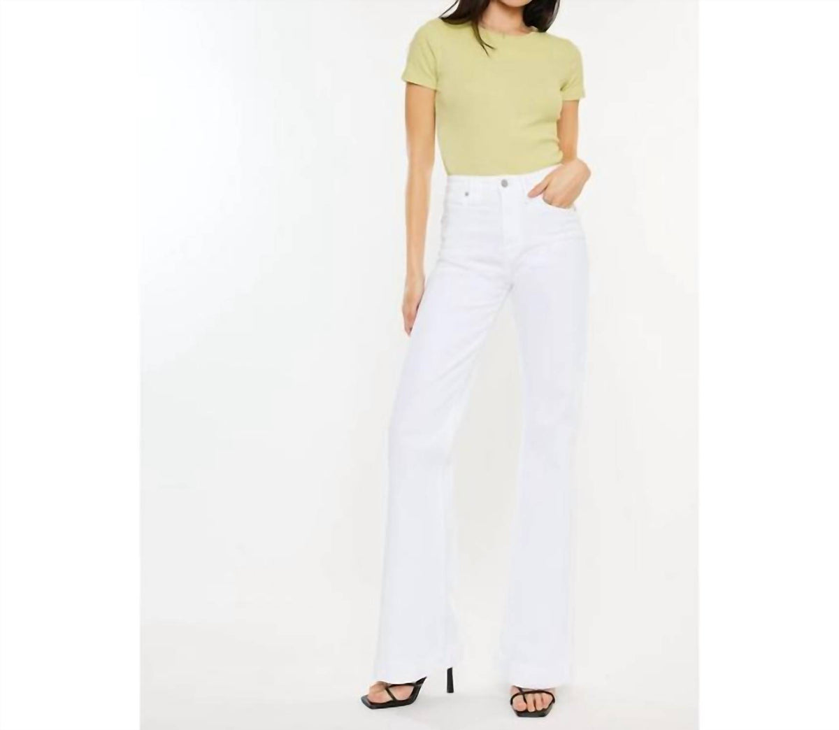 Kancan - Holly High Rise Wide Flare Jeans