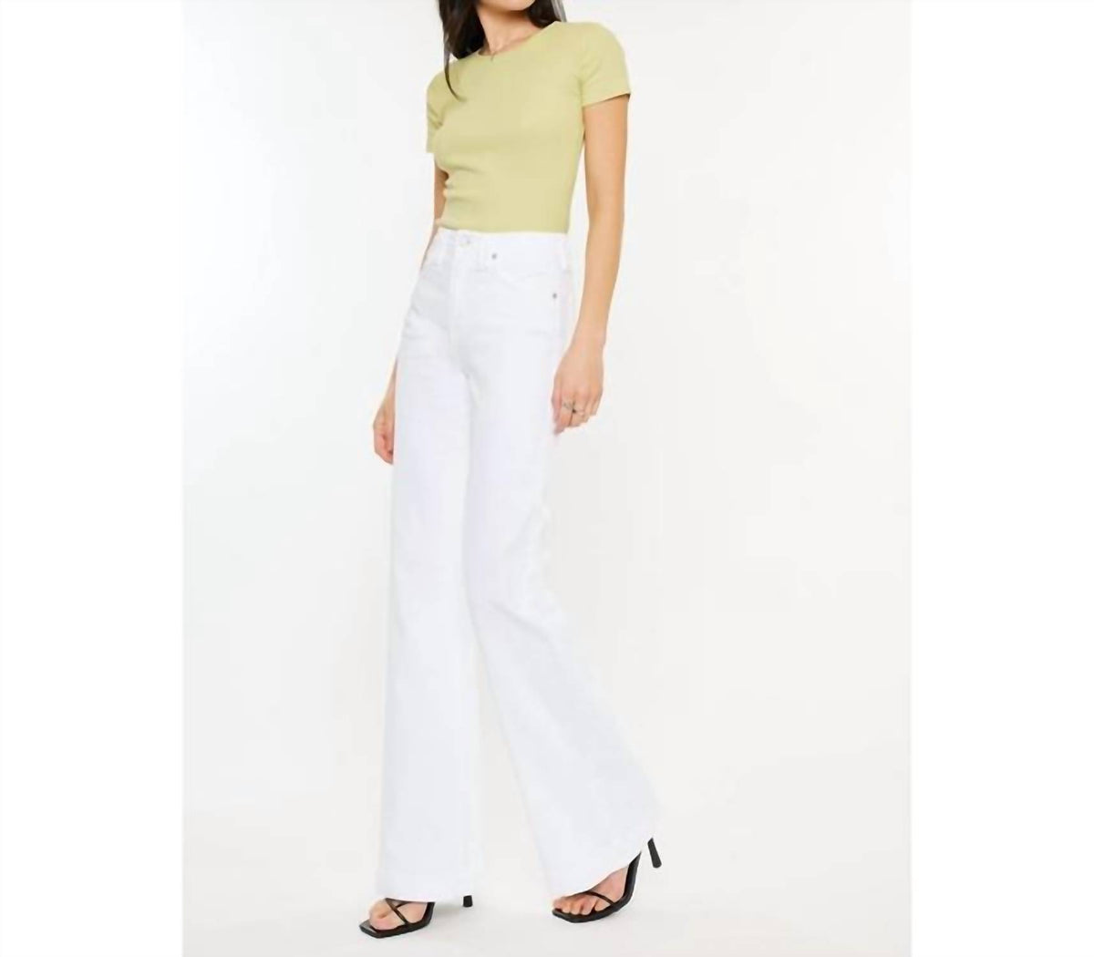 Kancan - Holly High Rise Wide Flare Jeans