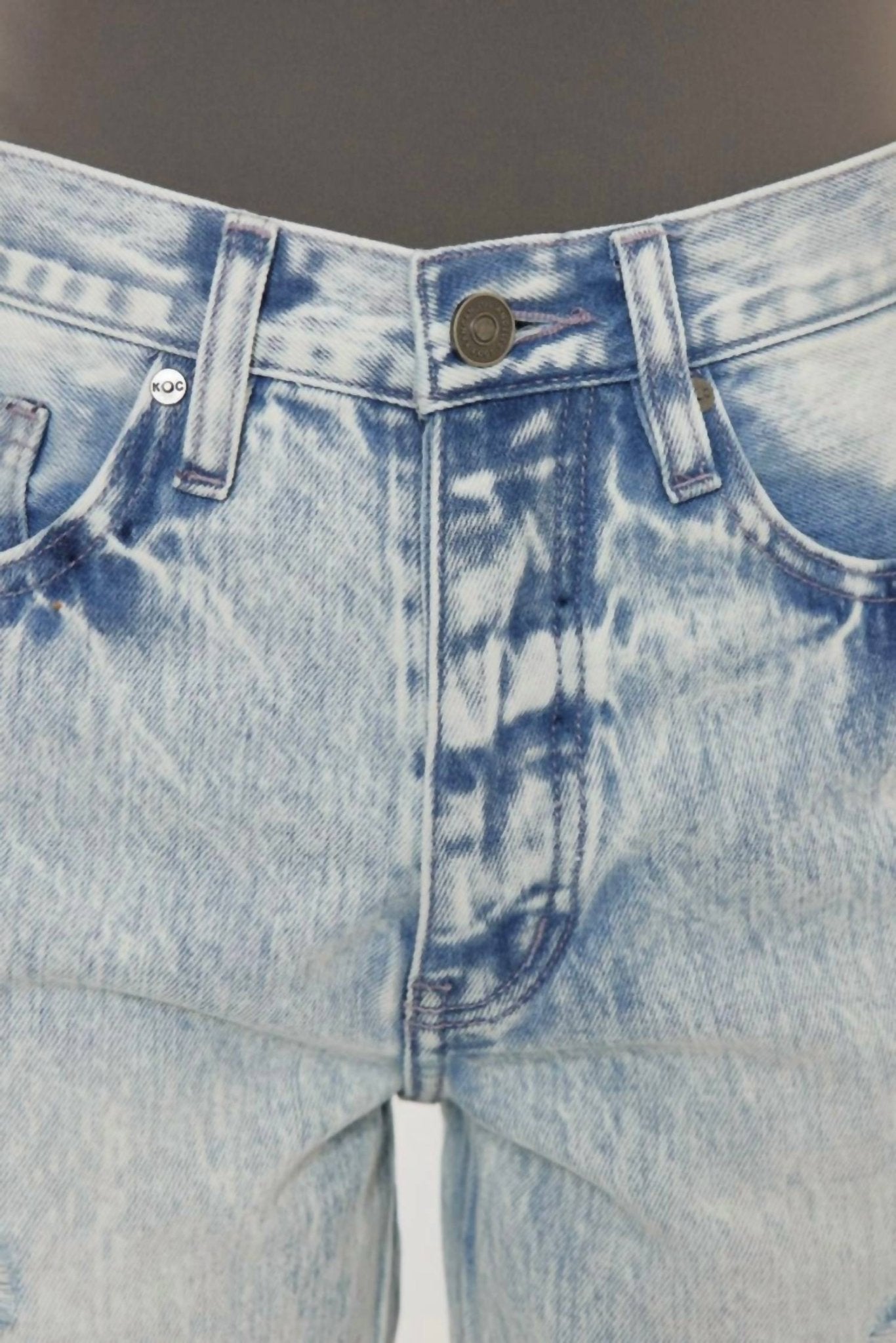 Kancan - Light Wash Dixon 90’s Boyfriend Jeans - blue - boyfriend - clothing