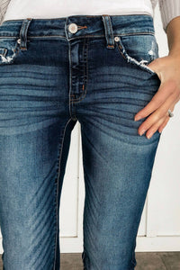 Kancan - Megan Distressed Skinny Jeans - blue - clothing - cotton - blend