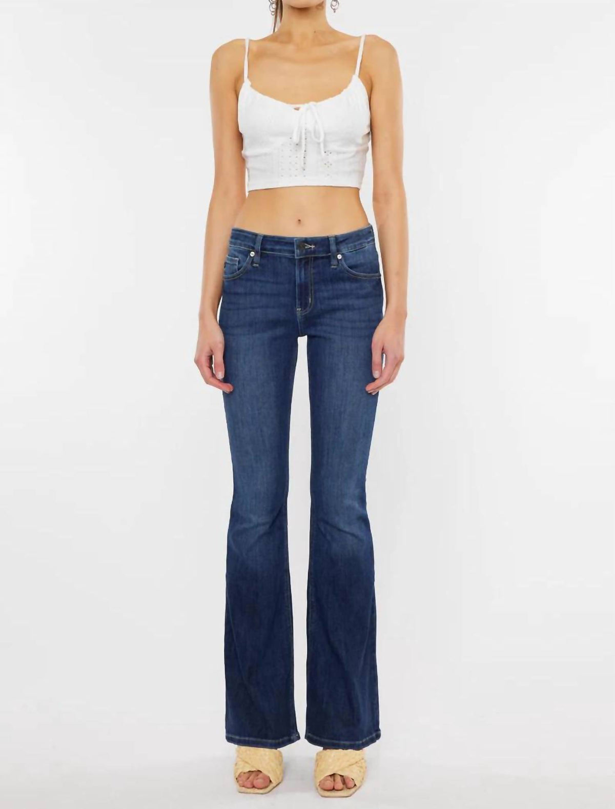 Kancan - Mid Rise Flare Jean
