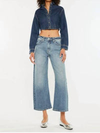 Kancan - Mid Rise Loose Barrel Fit Jeans