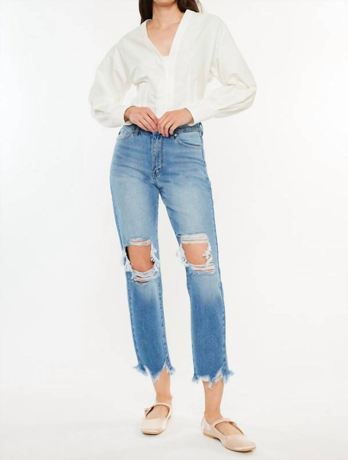 Kancan - Regina High Rise Mom Jeans