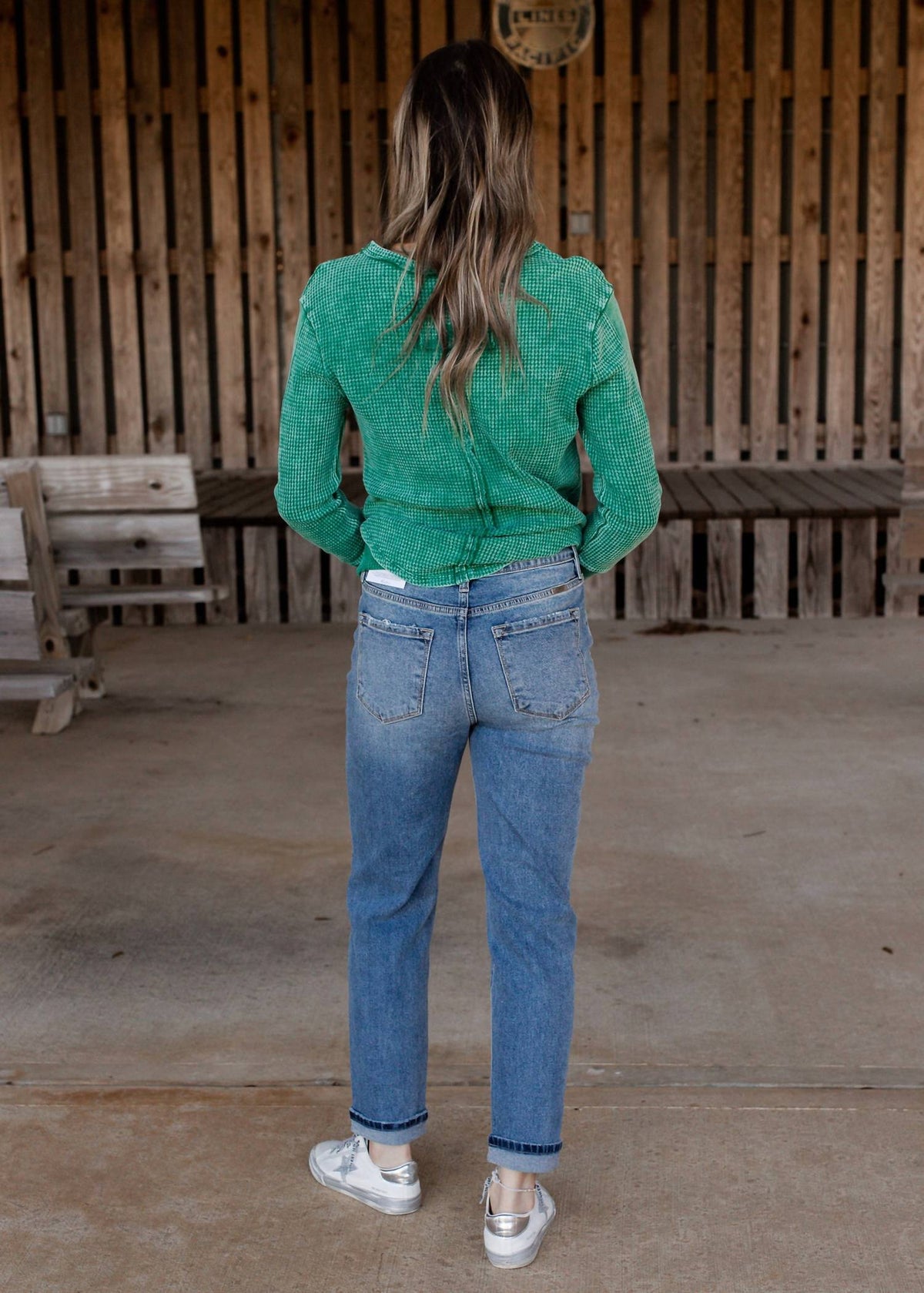 Kancan - Tera High Rise Cuffed Mom Jeans