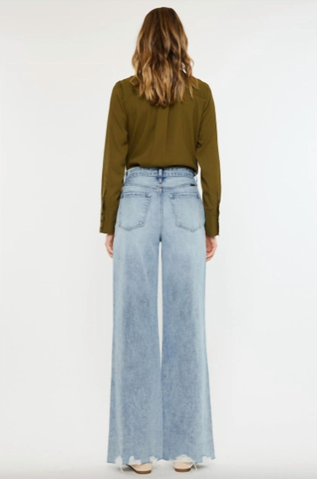 Kancan - Ultra High Rise Wide Leg Jeans
