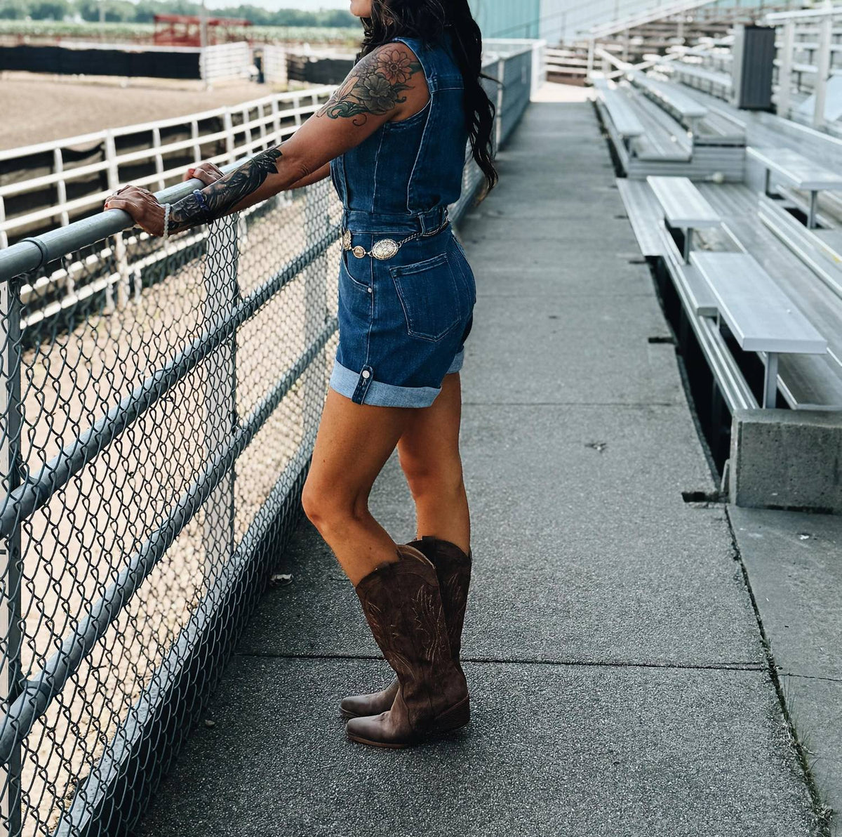 Kancan - Westline Denim Romper