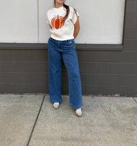 Kancan - Wide Leg Drape Trousers