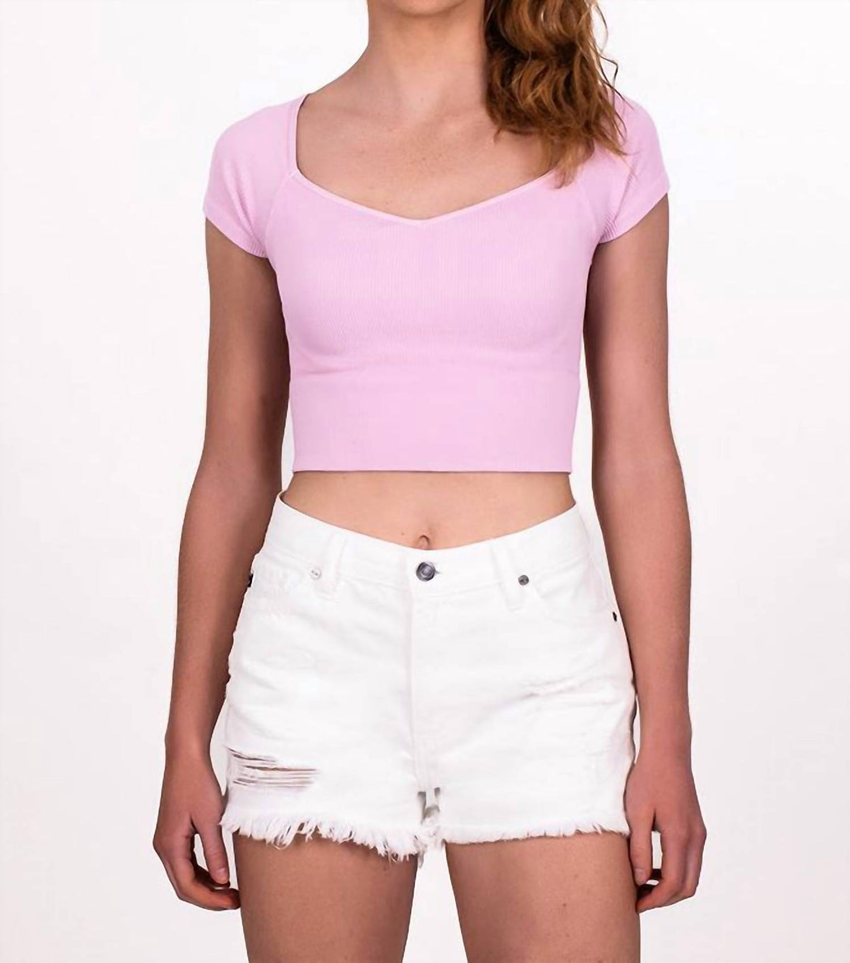 Kancan - Women's High Rise Cut Off Short
