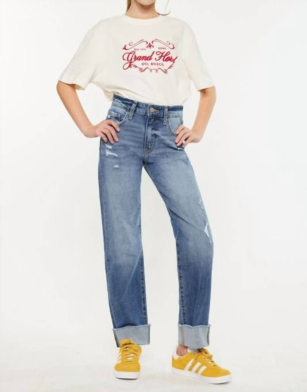 Kancan - Youth High Rise Straight Jeans