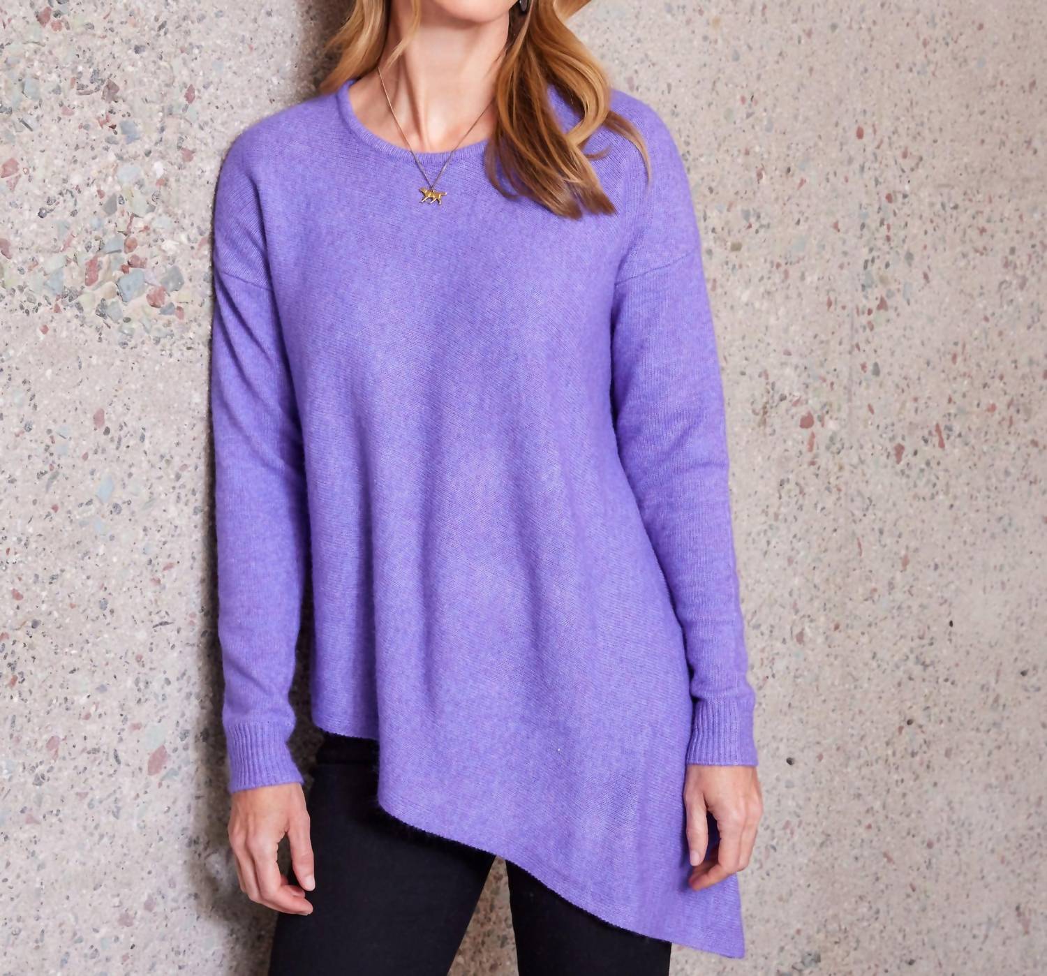 Karen Kane - Asymmetric Sweater - clothing - crew - directbrandpartner