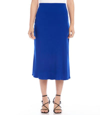 Karen Kane - Bias Cut Midi Skirt - blue - clothing - directbrandpartner