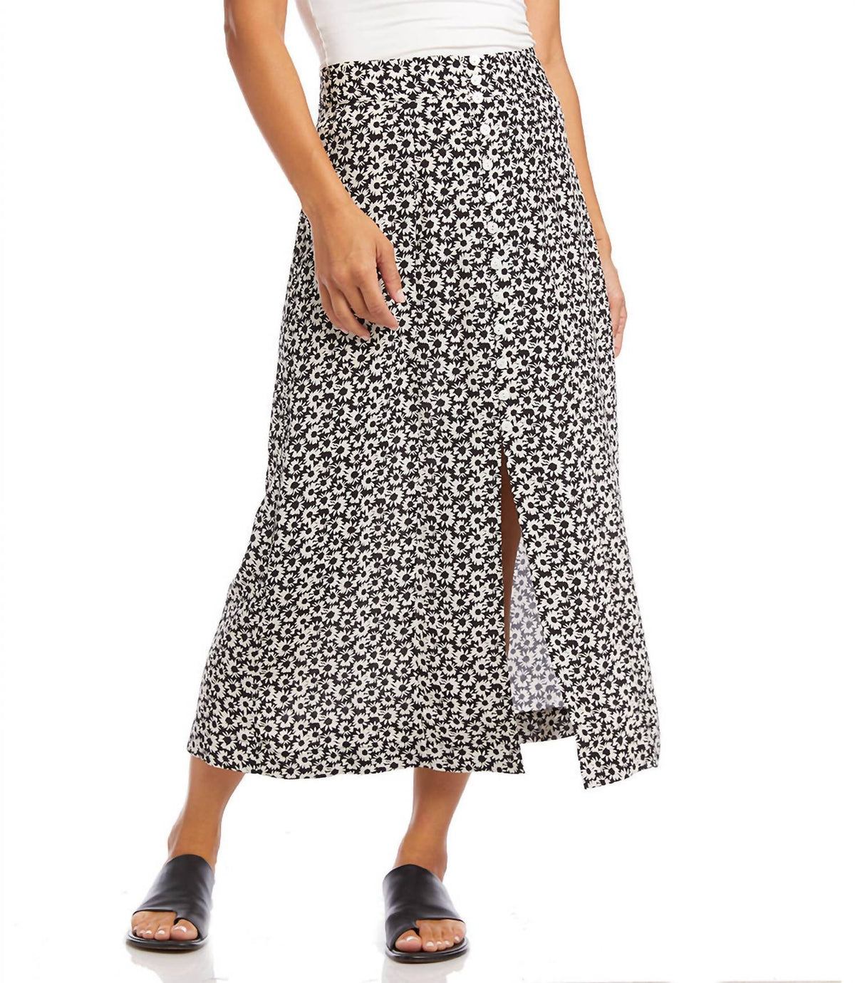 Karen Kane - Button Front Midi Skirt