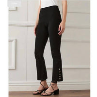 Karen Kane - Button Hem Cropped Pant