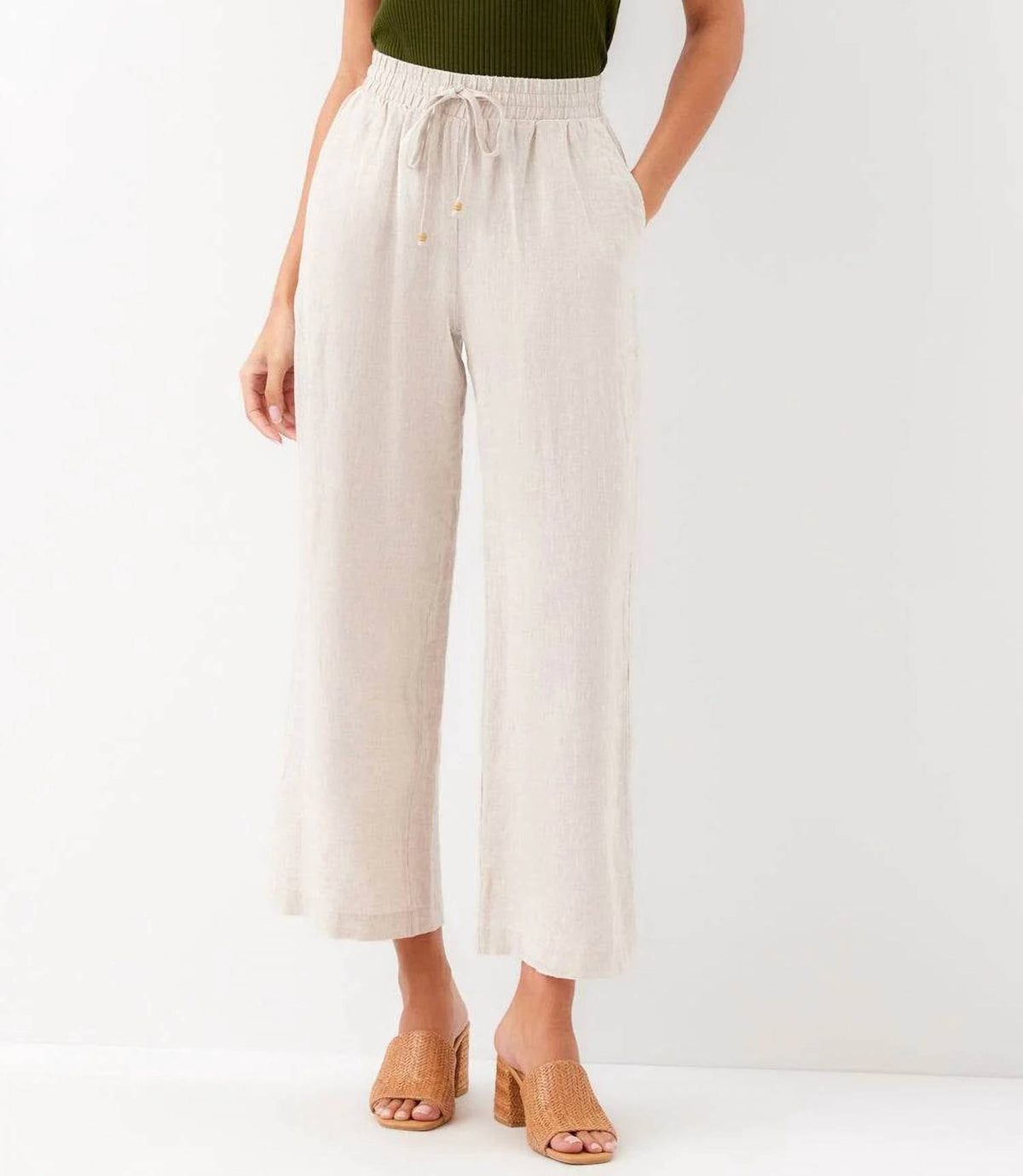 Karen Kane - Drawstring Linen Pants