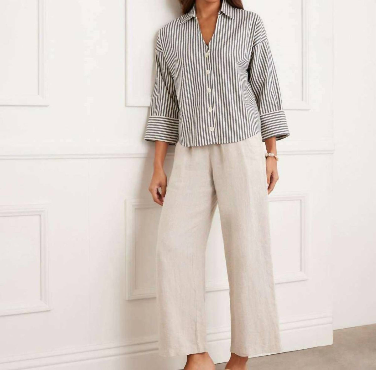 Karen Kane - Drawstring Linen Pants