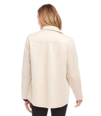 Karen Kane - Faux Suede Shirt Jacket - casual - jacket - clothing - directbrandpartner
