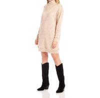 Karen Kane - Faux Wrap Turtleneck Dress - clothing - directbrandpartner - dresses