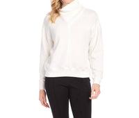 Karen Kane - Faux Wrap Turtleneck Top - clothing - cowl - directbrandpartner