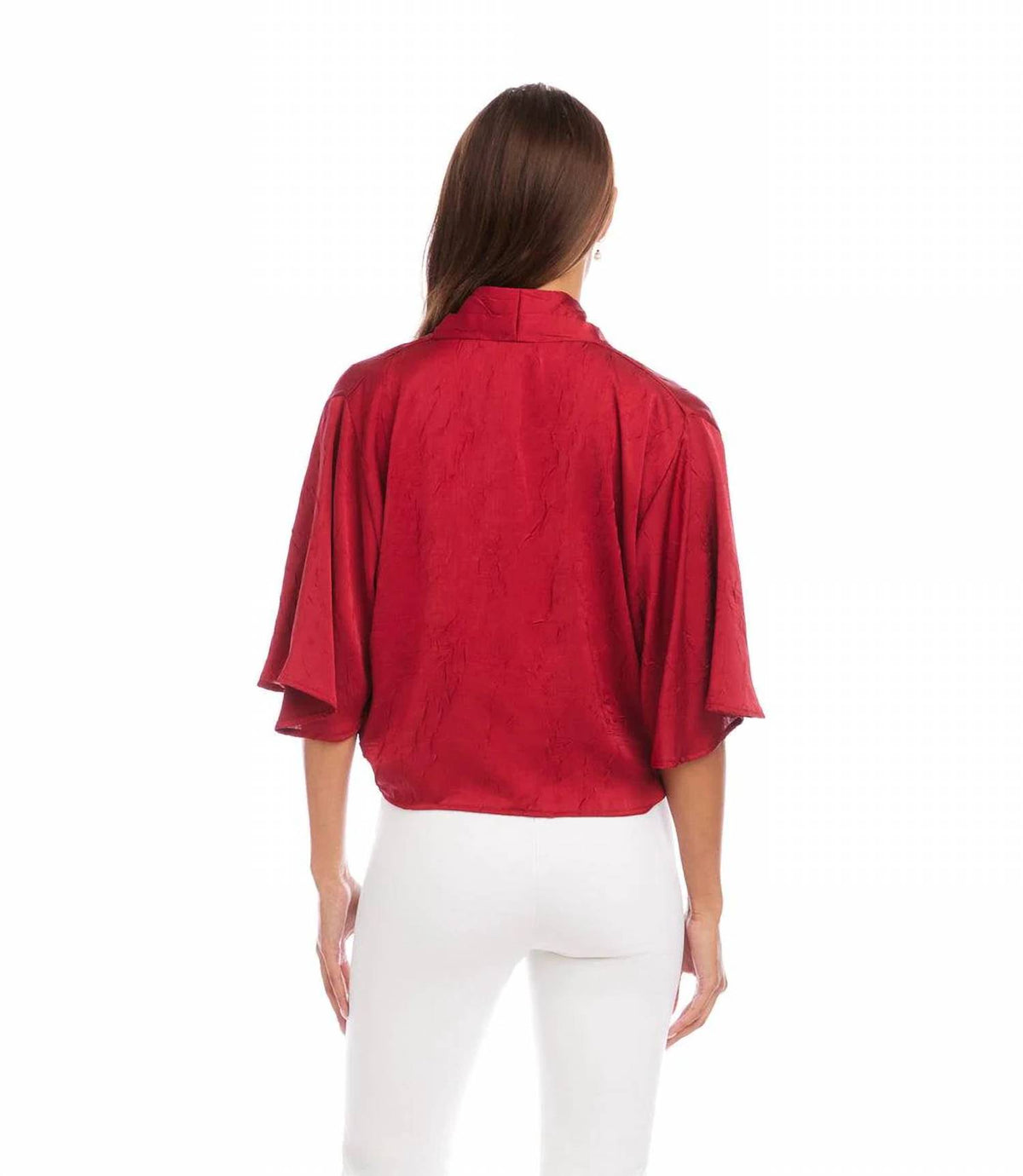 Karen Kane - Flare Sleeve Tie-Front Top