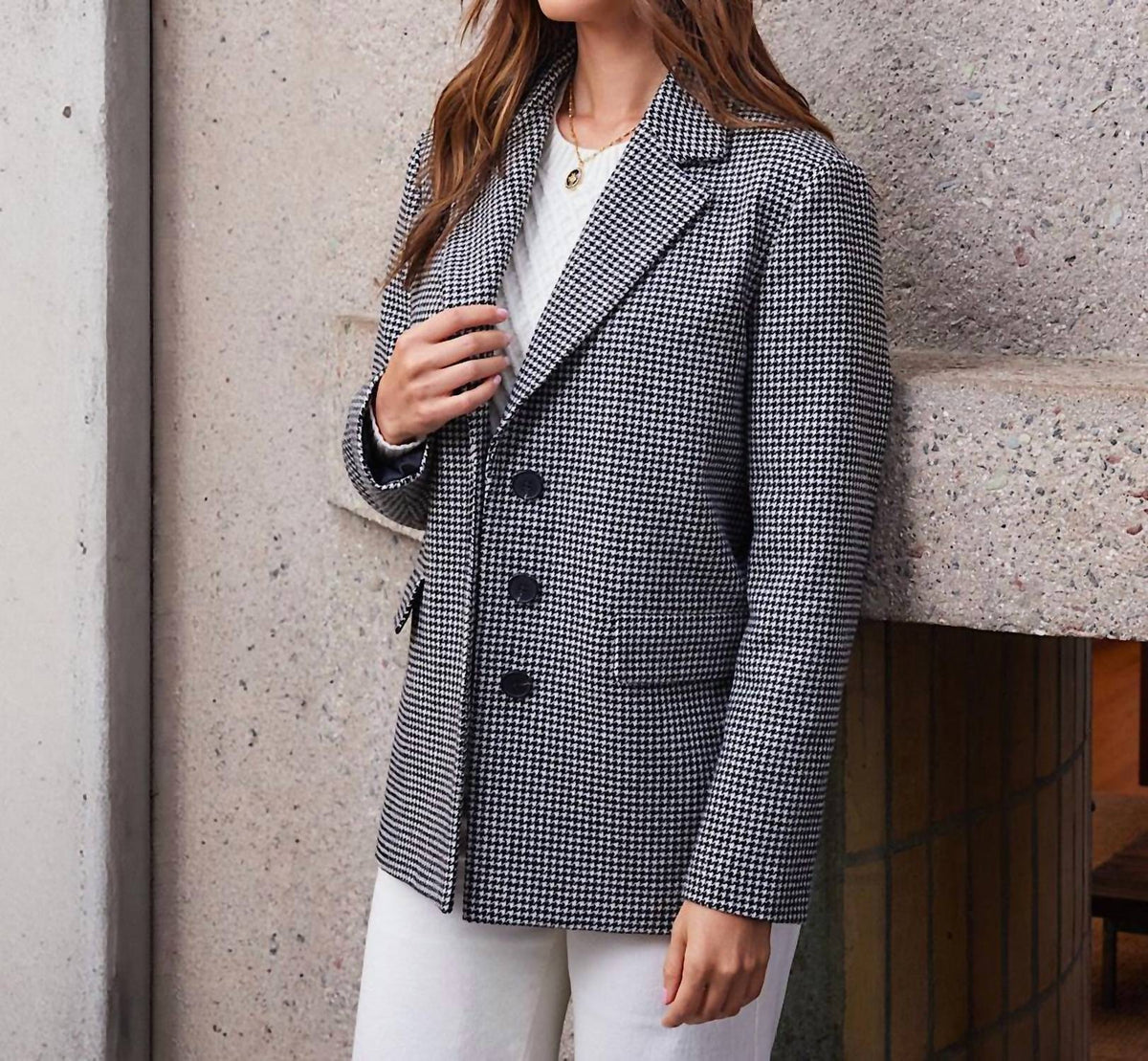 Karen Kane - Houndstooth Blazer