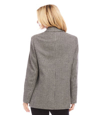 Karen Kane - Houndstooth Blazer - black - blazers - clothing