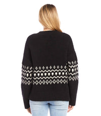 Karen Kane - Jacquard Sweater Cardigan - black - cardigans - clothing