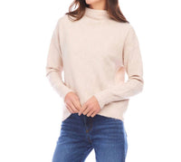 Karen Kane - Mock Neck Sweater - beige - cardigans - clothing