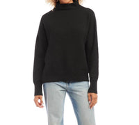 Karen Kane - Mock Neck Sweater - black - cardigans - clothing