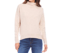 Karen Kane - Mock Neck Sweater - beige - cardigans - clothing