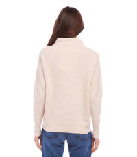 Karen Kane - Mock Neck Sweater - beige - cardigans - clothing