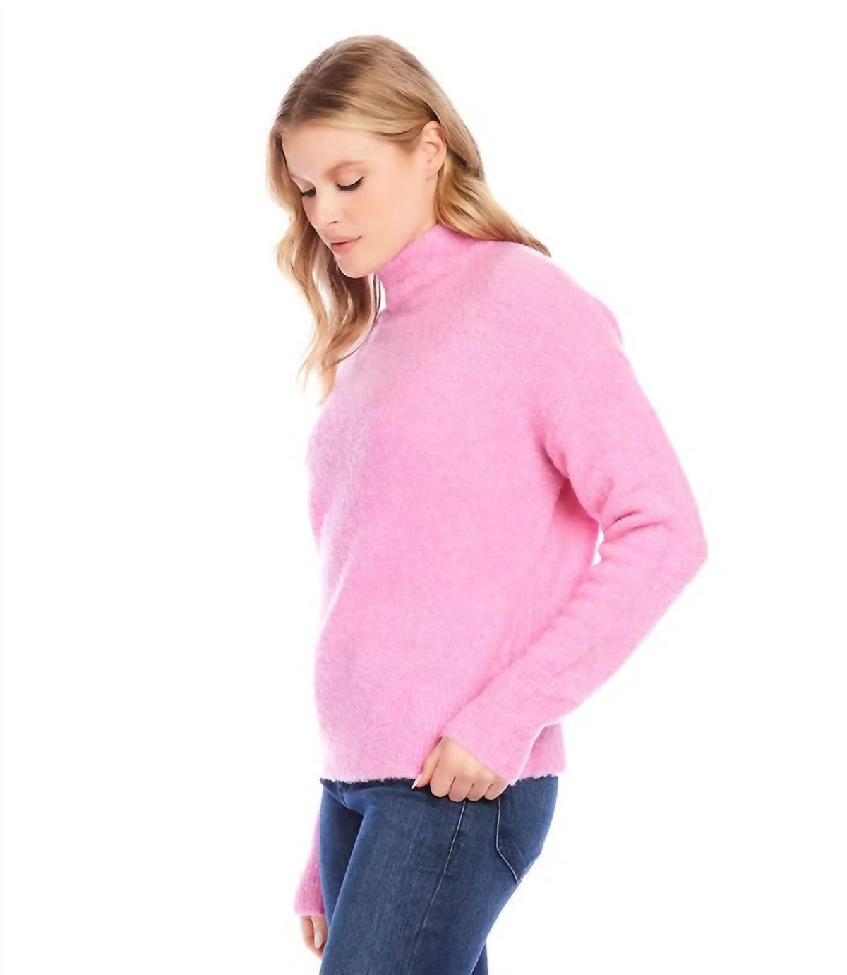 Karen Kane - Penella Mock Neck Boucle Sweater