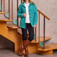 Karen Kane - Petite Size Brushed Shirt Jacket - casual - jacket - clothing - directbrandpartner