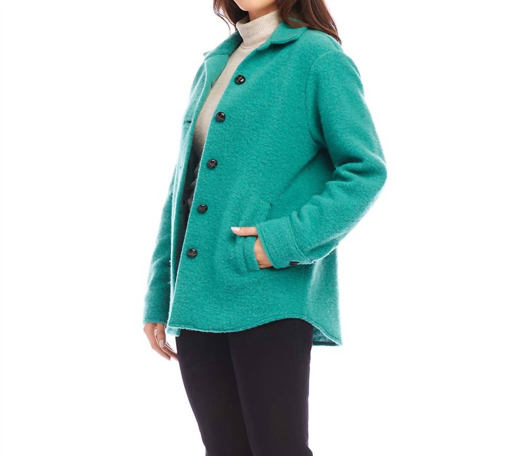 Karen Kane - Petite Size Brushed Shirt Jacket - casual - jacket - clothing - directbrandpartner